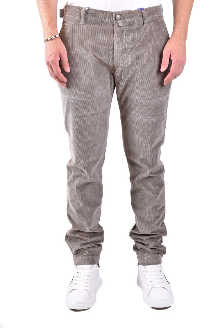 Grey Cotton Trousers
