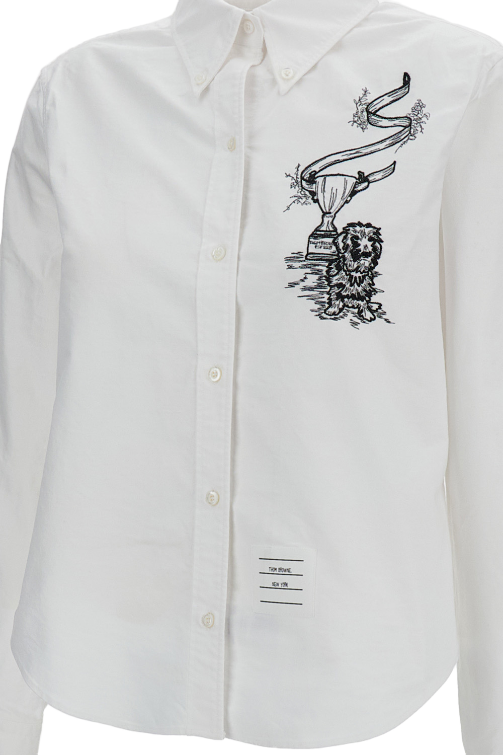 Hector Trophy Embroidered Shirt In Pencil Stitch