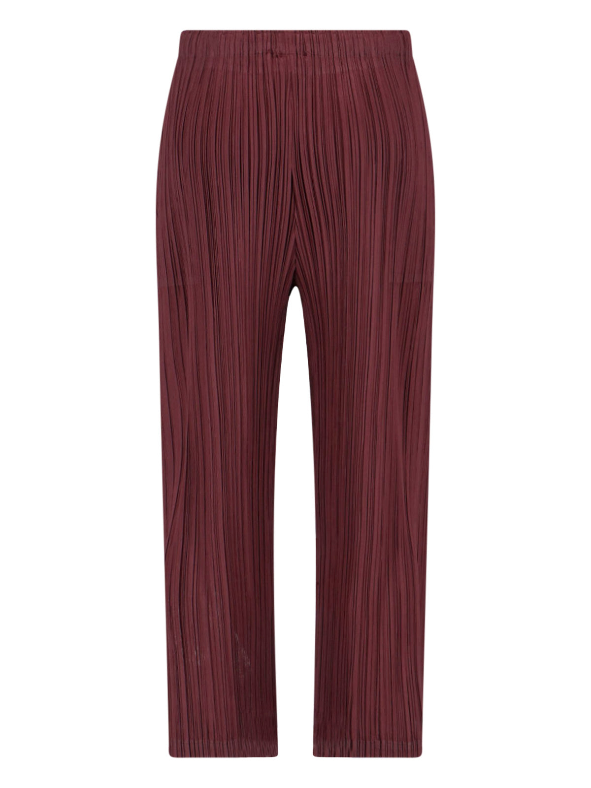 Red Pleated Trousers