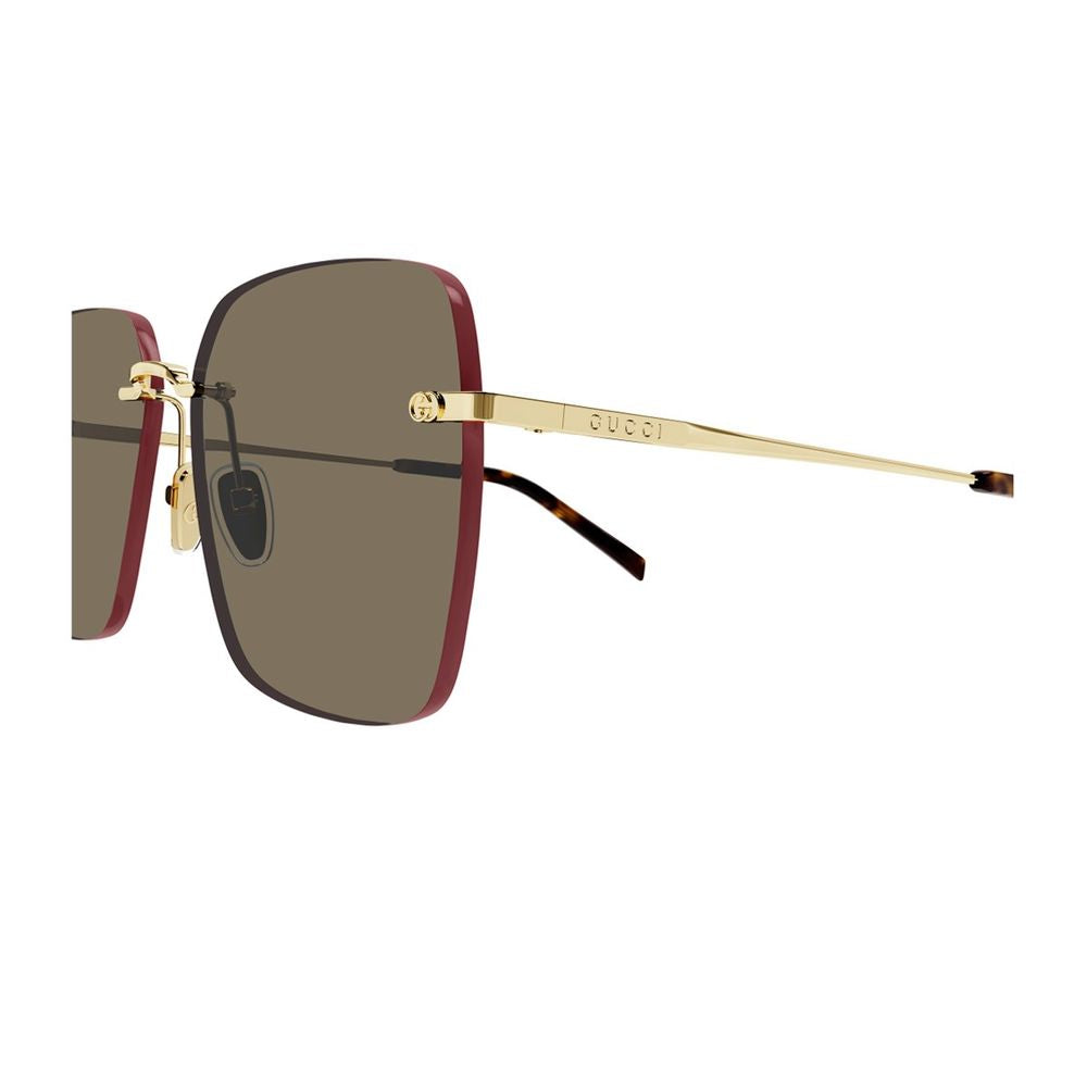 Gg1955Sa Institutional Logo Line Oversized Rimless Square Sunglasses