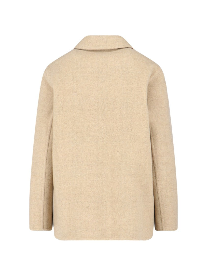 Virgin Wool Jacket – Beige
