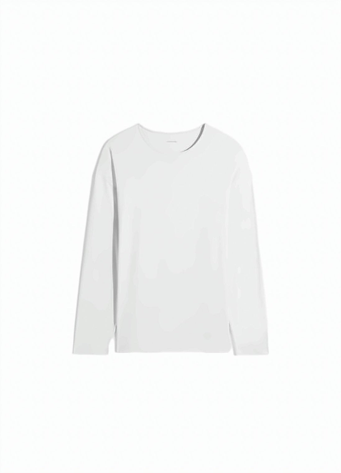 Long-Sleeve Tee With Round Neckline