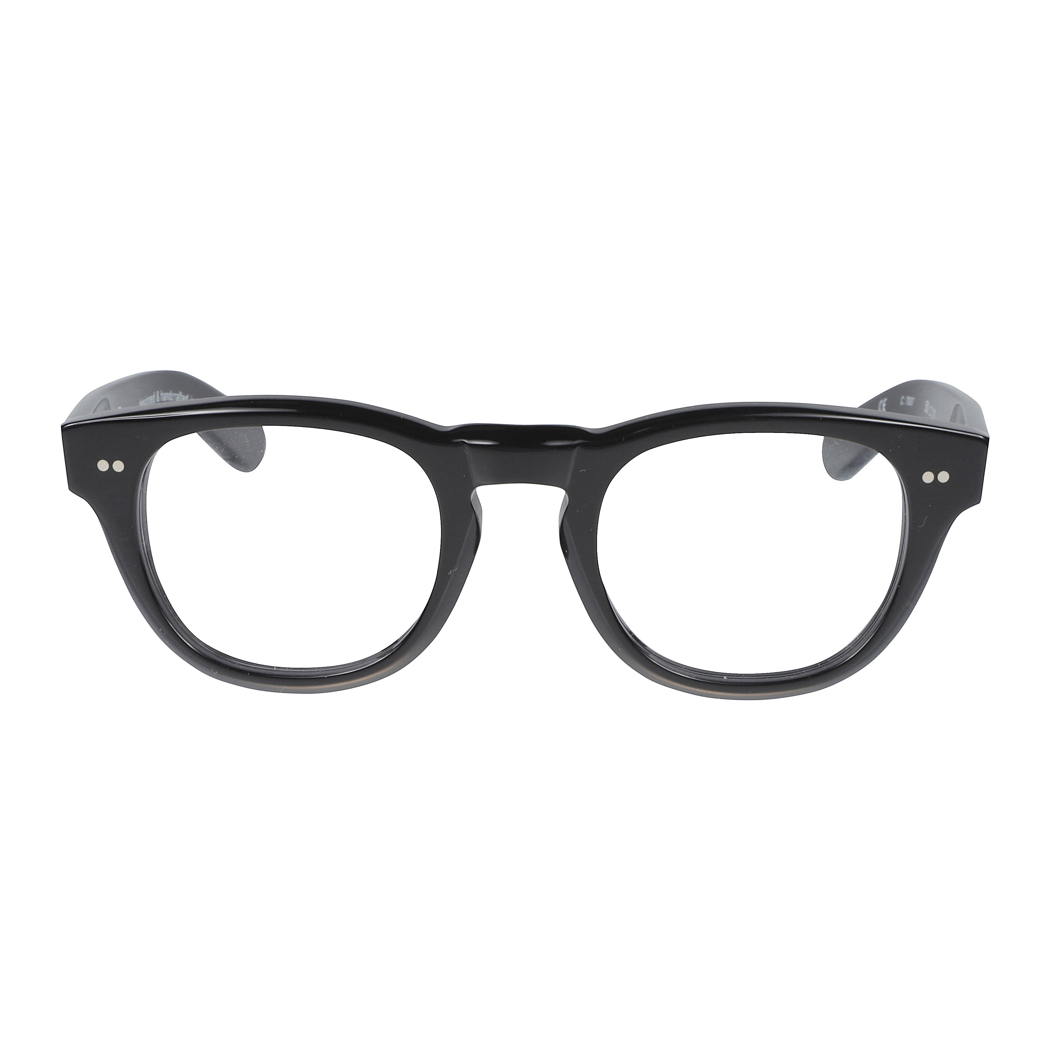 Kosmo/N Classic Rounded Frame Sunglasses with Glossy Black Finish