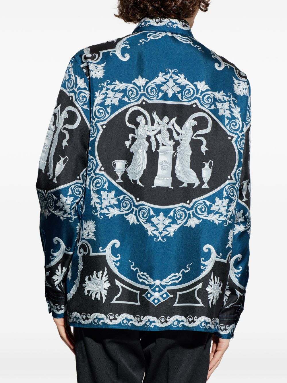 Baroque-Inspired Silk and Nylon Shirt
