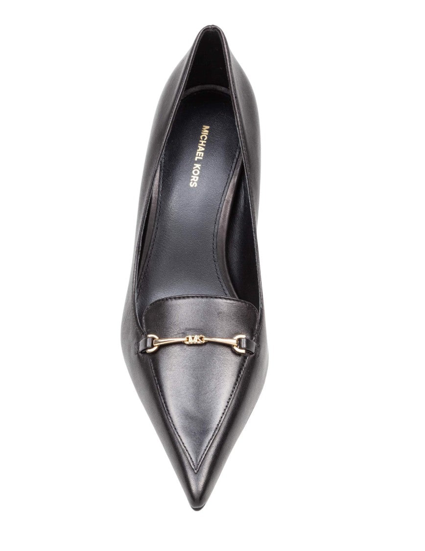 Lena Leather Pump In Black Color