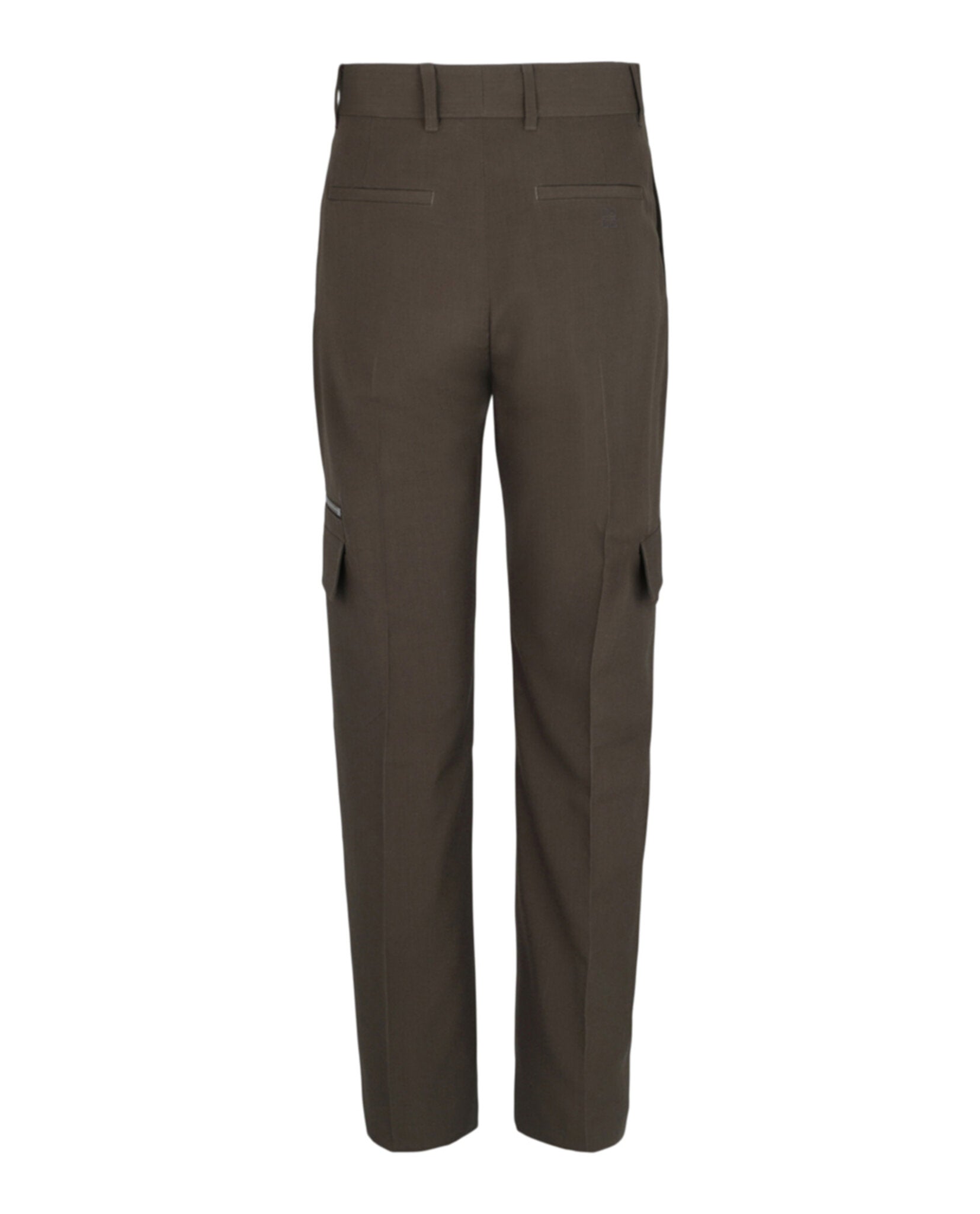 Tailored Wool Pants With Pocket Details