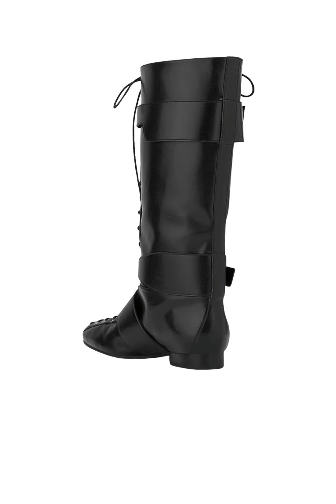 Mid-Calf Lace-Up Ganni Boots