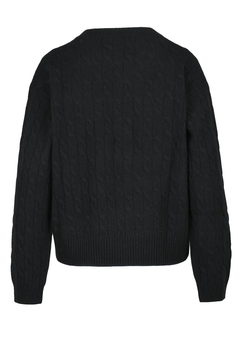 Crew Neck Sweater - Black