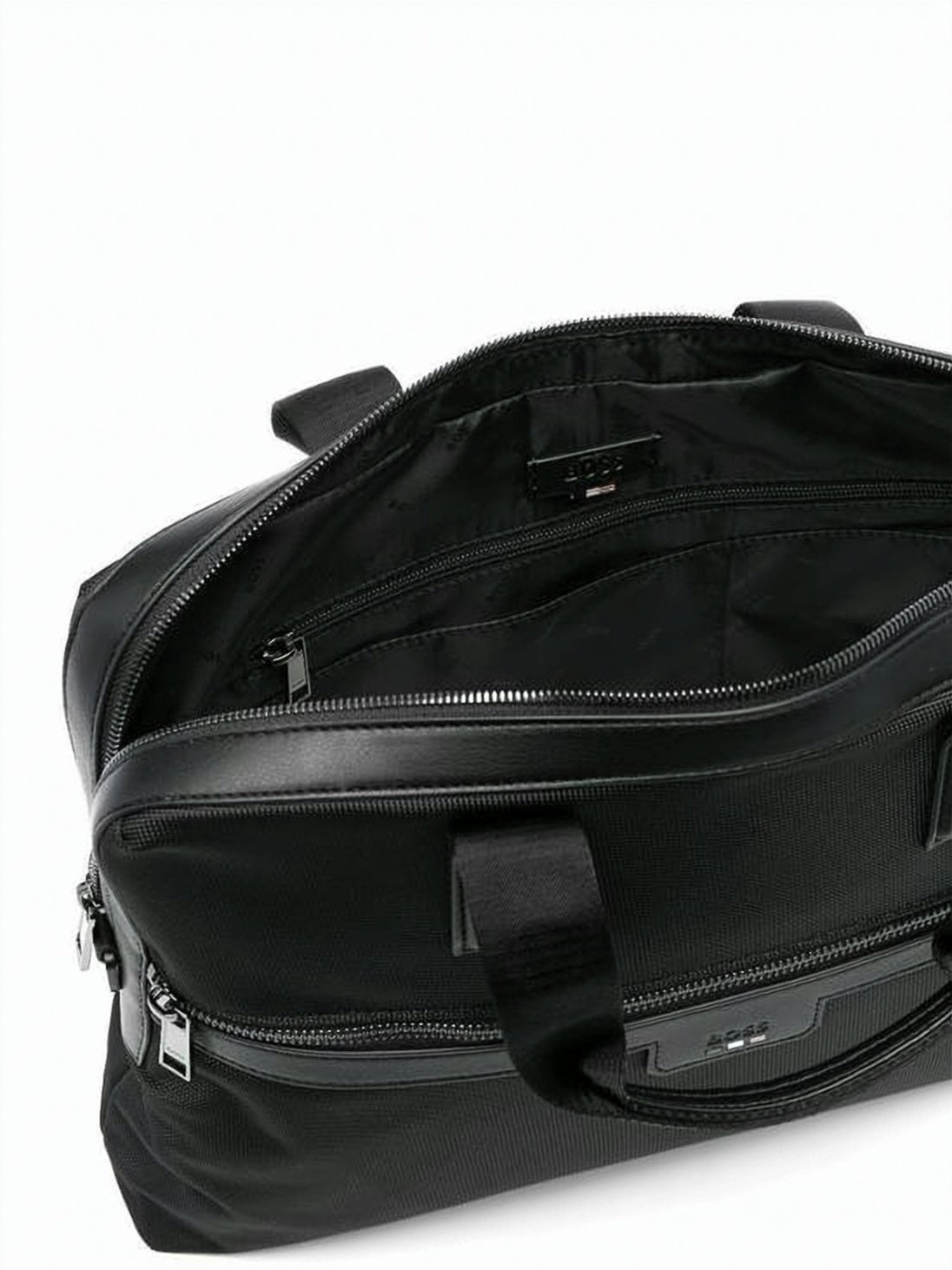 Minimalist Black Recycled Polyester Shoulder Bag