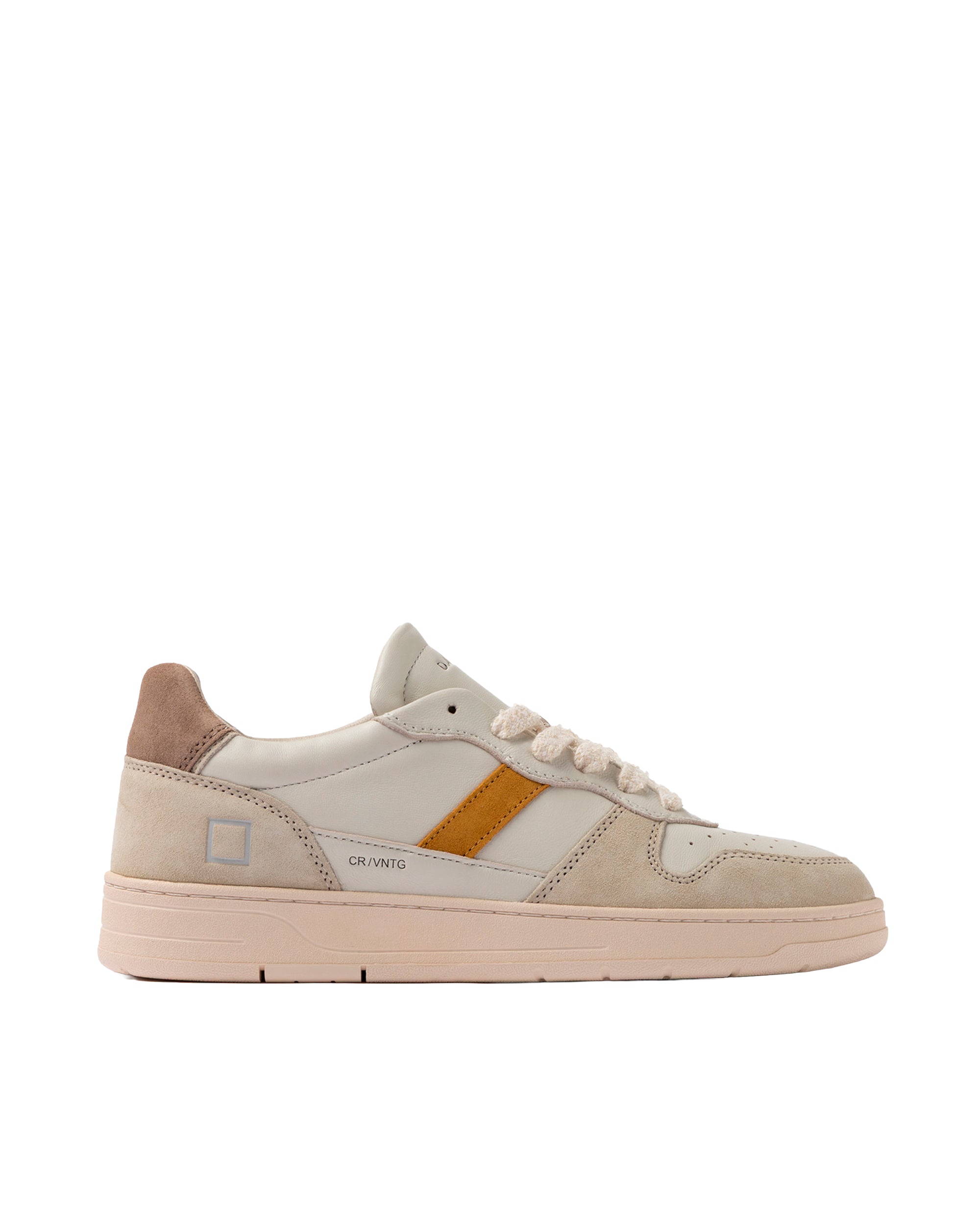Court 2.0 Vintage Calf Sneakers in Ivory