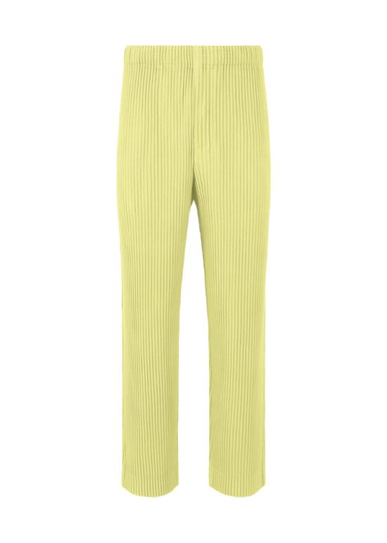 Pleated Texture Pants With Relaxed Silhouette