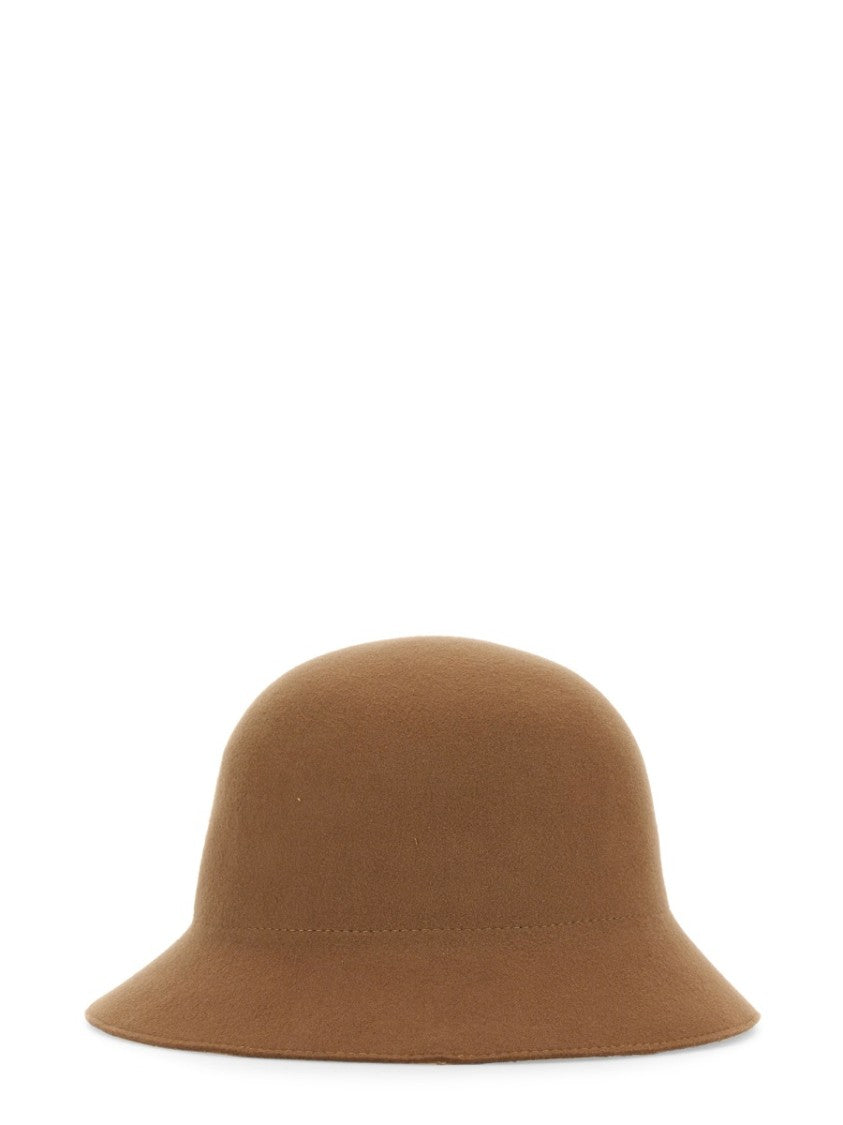 Classic Bucket Hat With Leather Accent