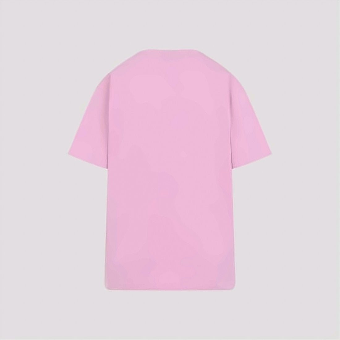 Relaxed-Fit Pink T-Shirt with Embossed Logo Detail