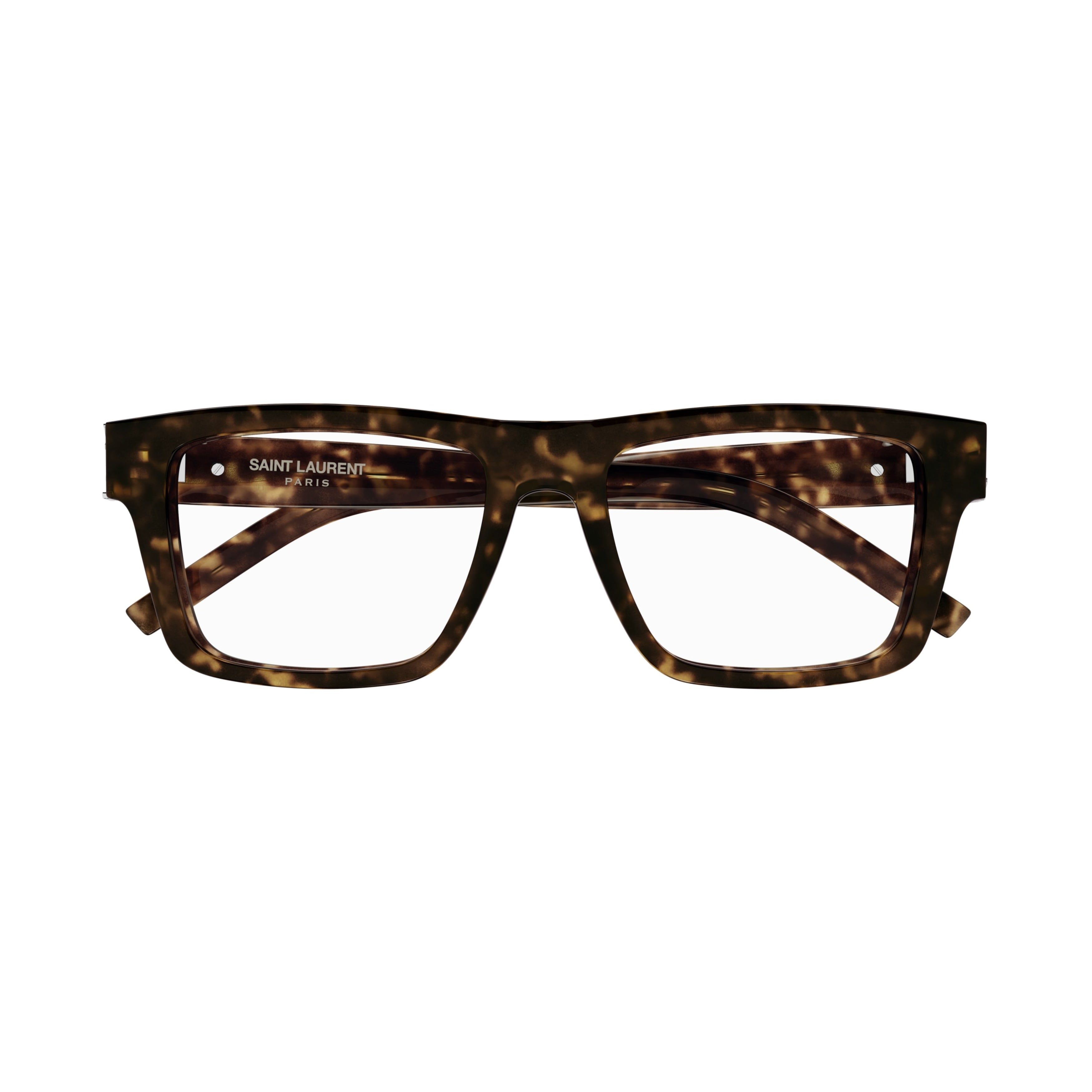 Sl M10_B Bold Rectangular Tortoiseshell Frame Eyeglasses