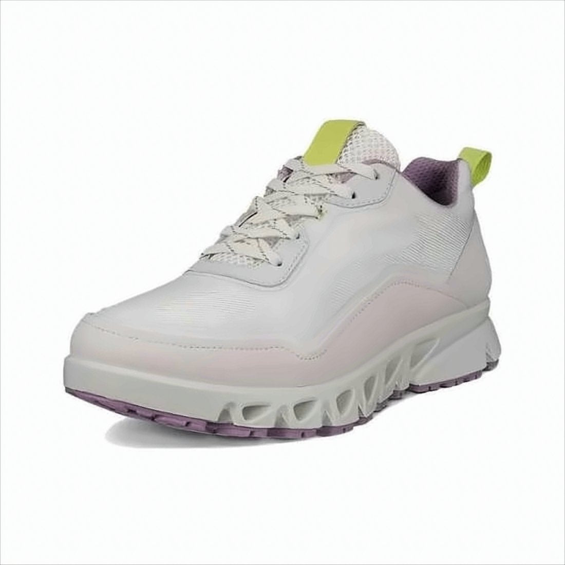White Modern Sporty Sneakers with Sculpted Sole