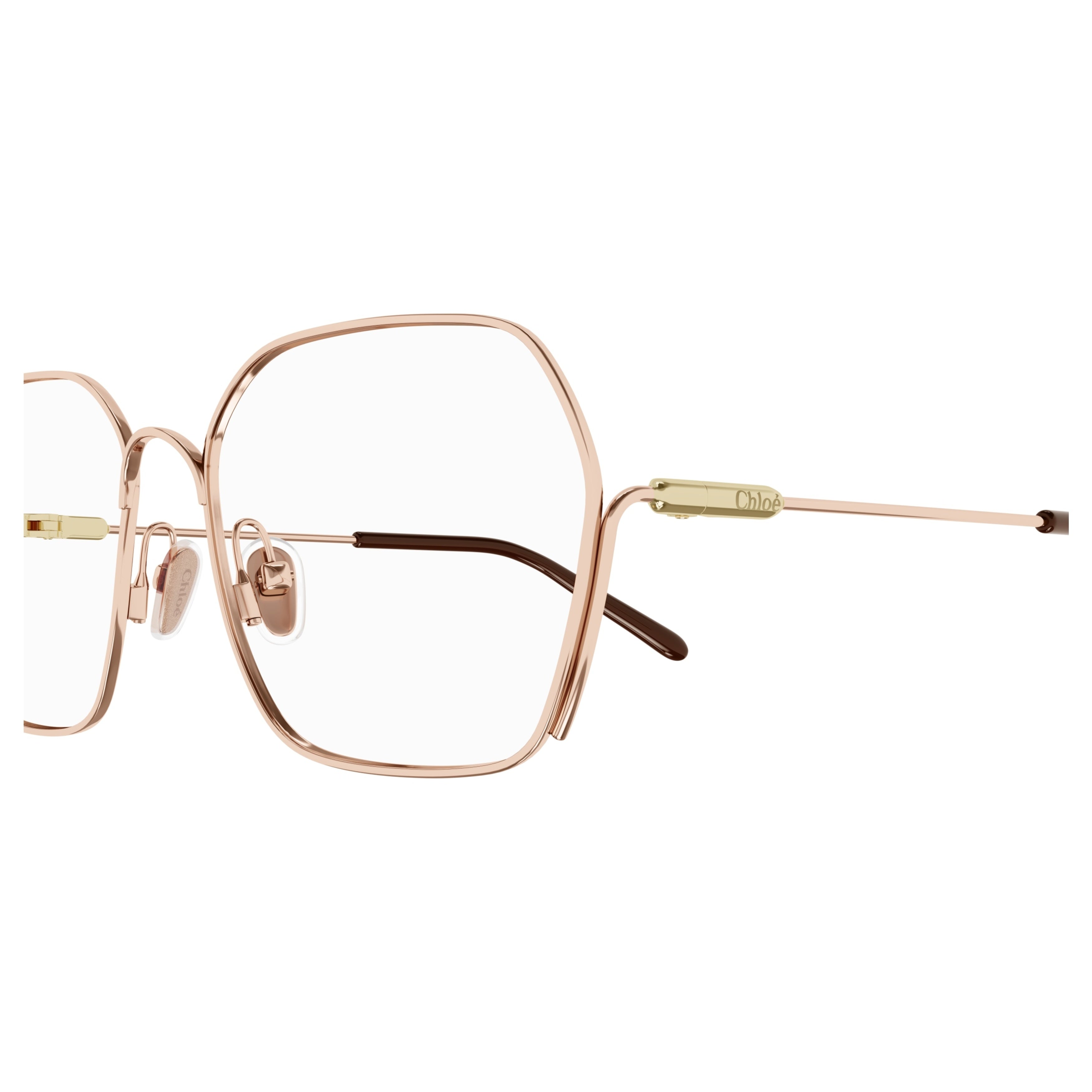 Ch0208o Delicate Rose Gold Metal Frame Eyeglasses