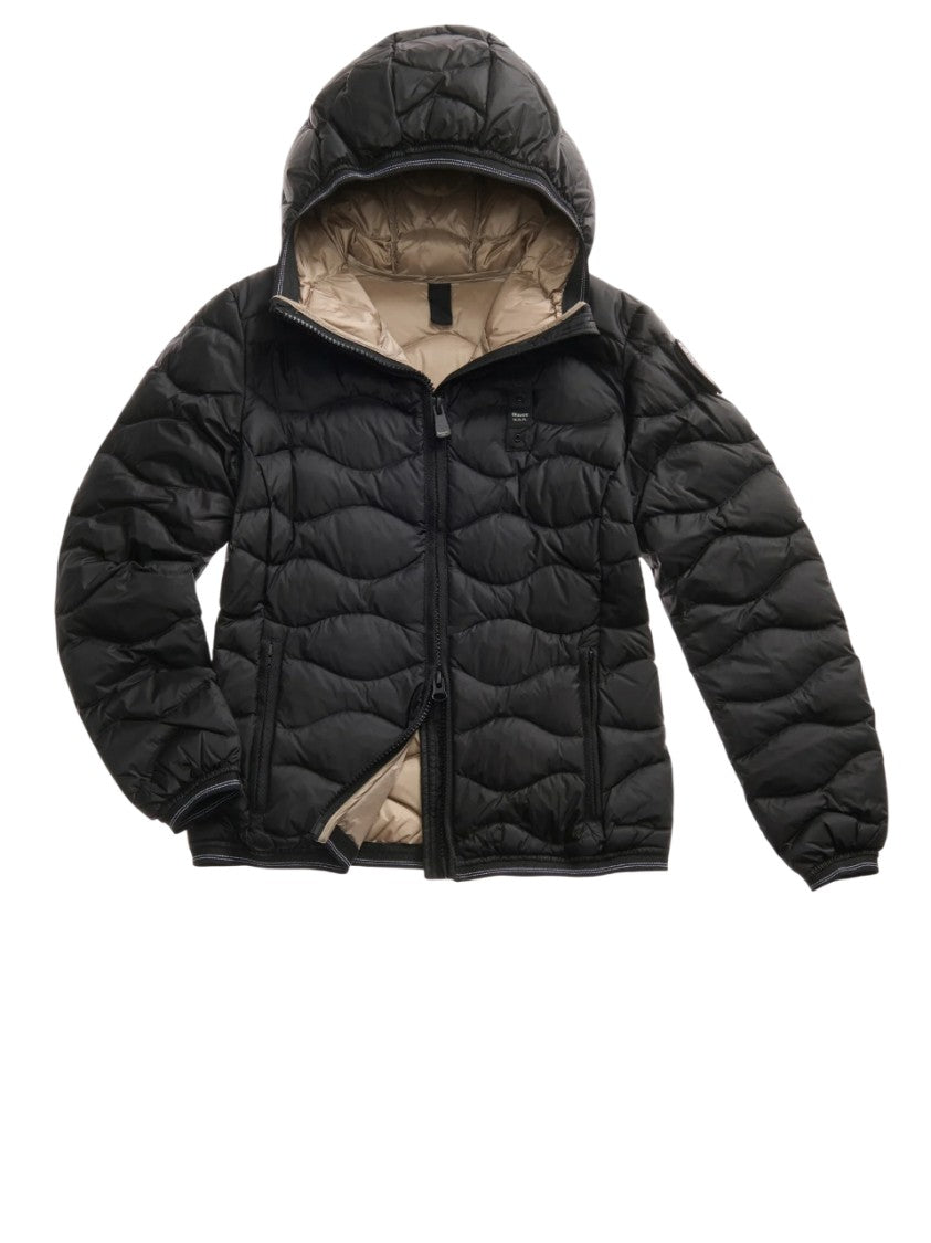 Flared Fit Water-Repellent Quilted Down Jacket