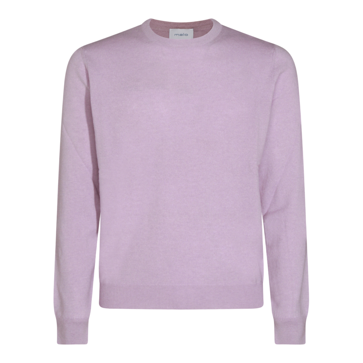 Fine-Knit Crew Neck Sweater with Ribbed Finish