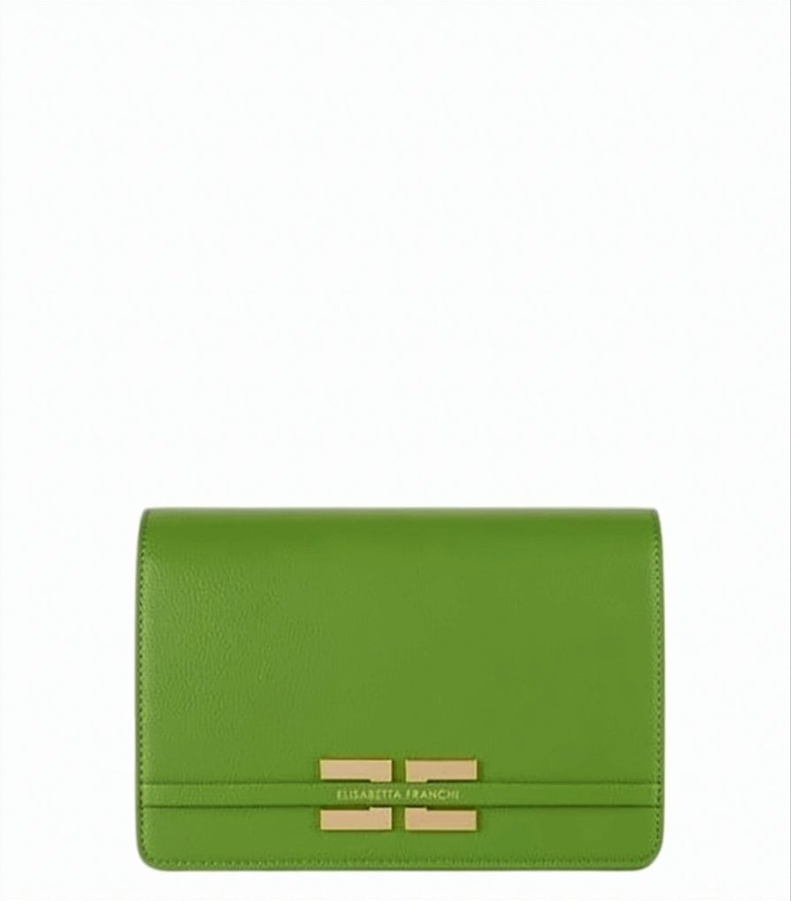 Leather Effect Chain Shoulder Bag