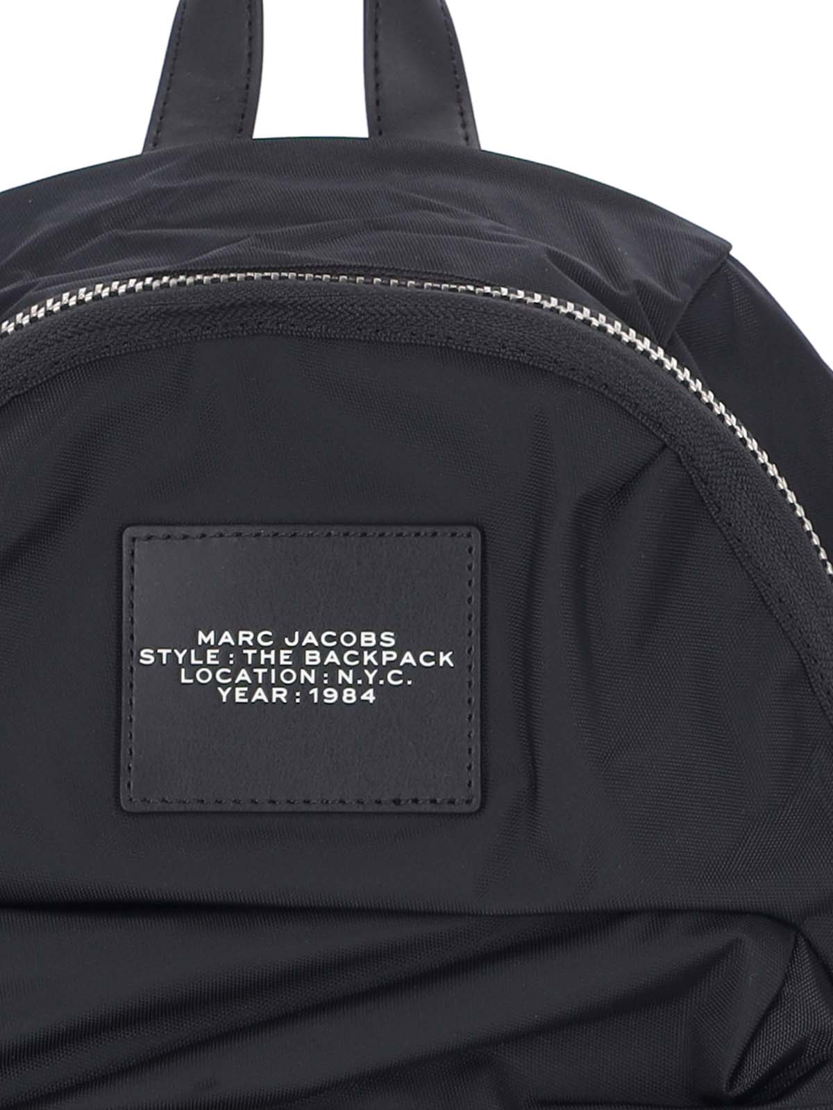 Black The Biker Nylon Backpack
