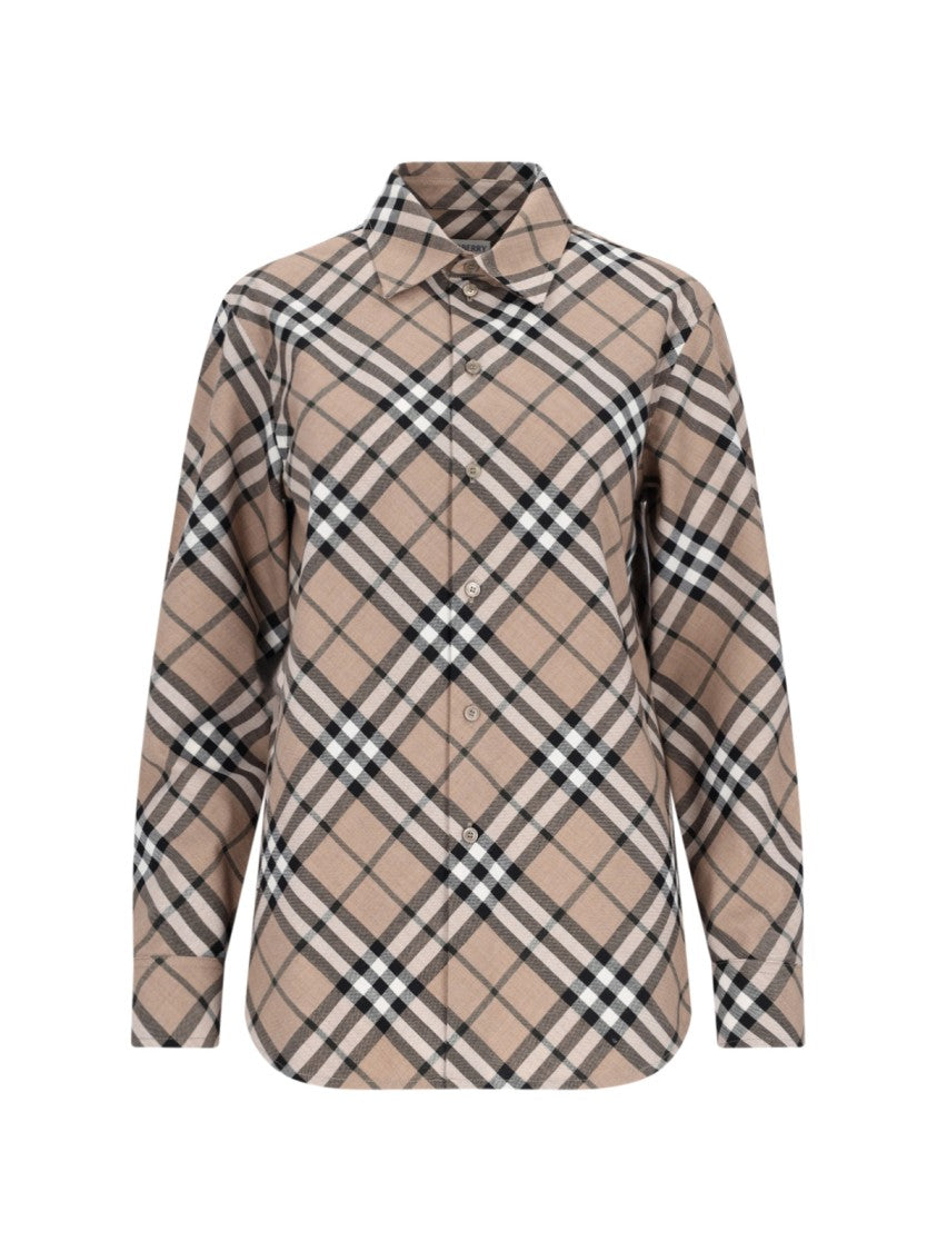 "Check" Shirt – Brown