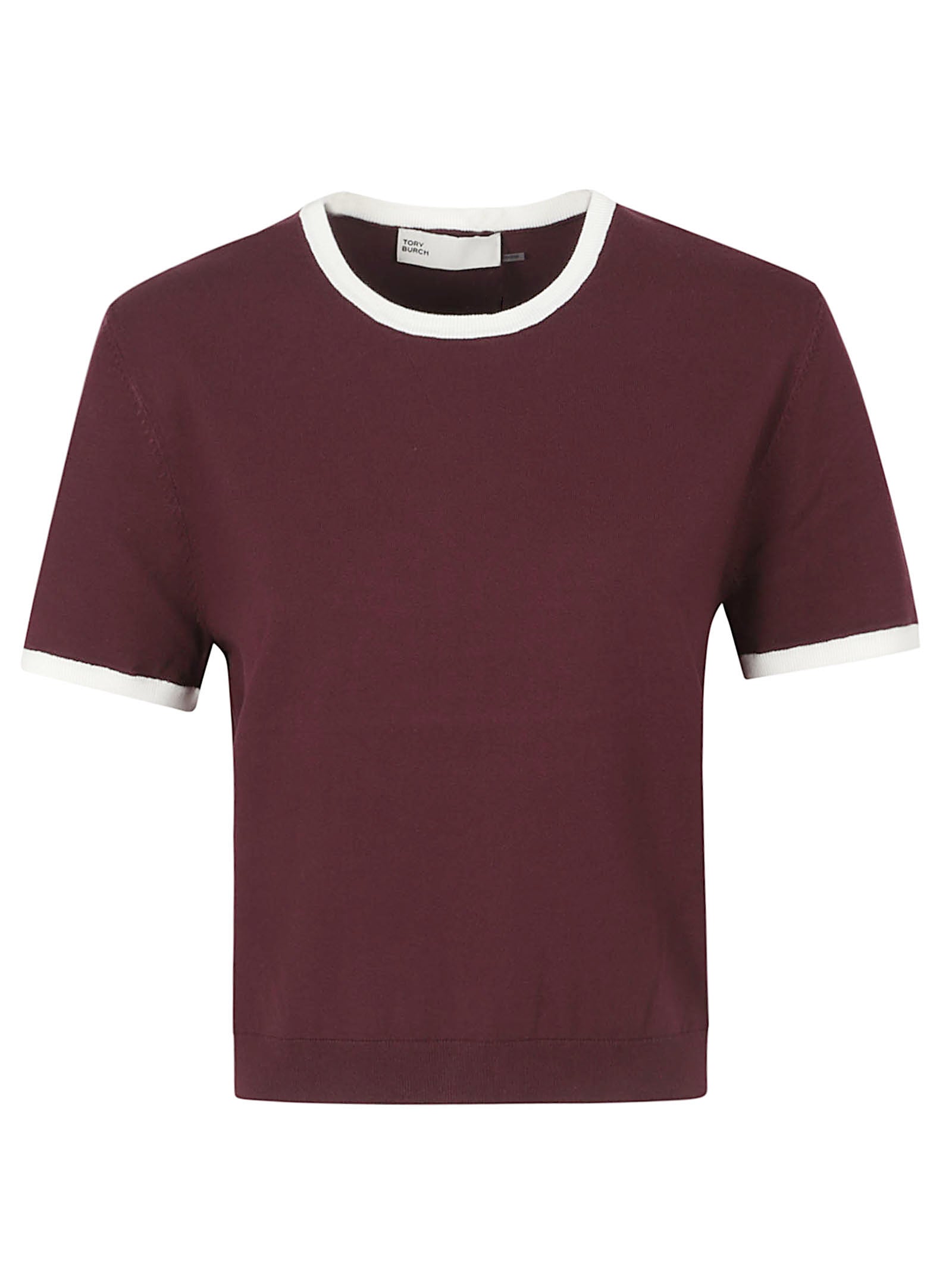 Cropped Top With Contrast Trim