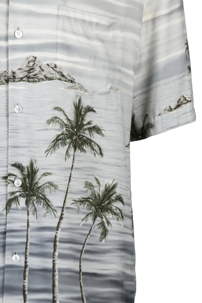 Viscose Hawaii Shirt - Grey