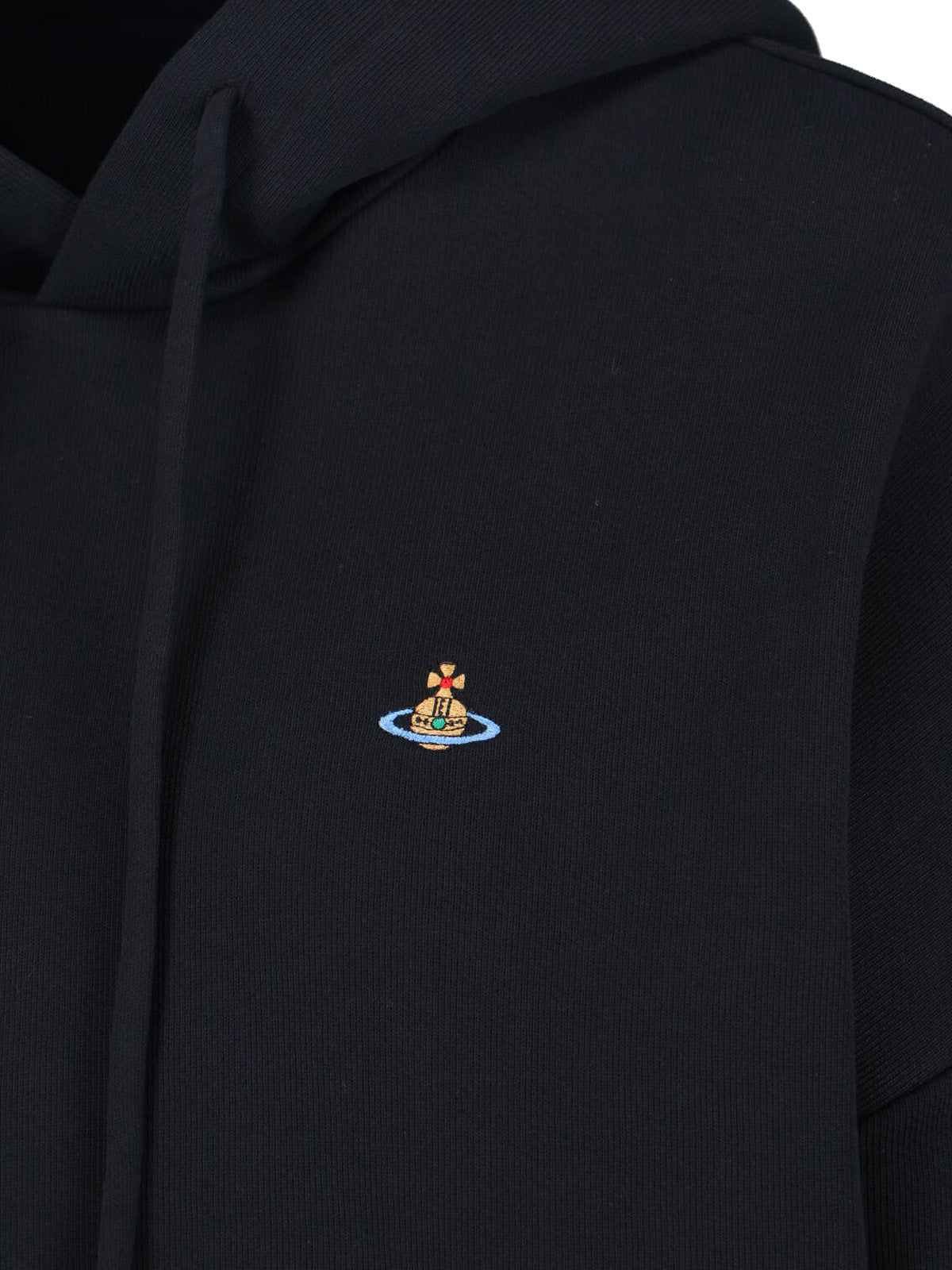 Black Ashton Cotton Hooded Sweatshirt
