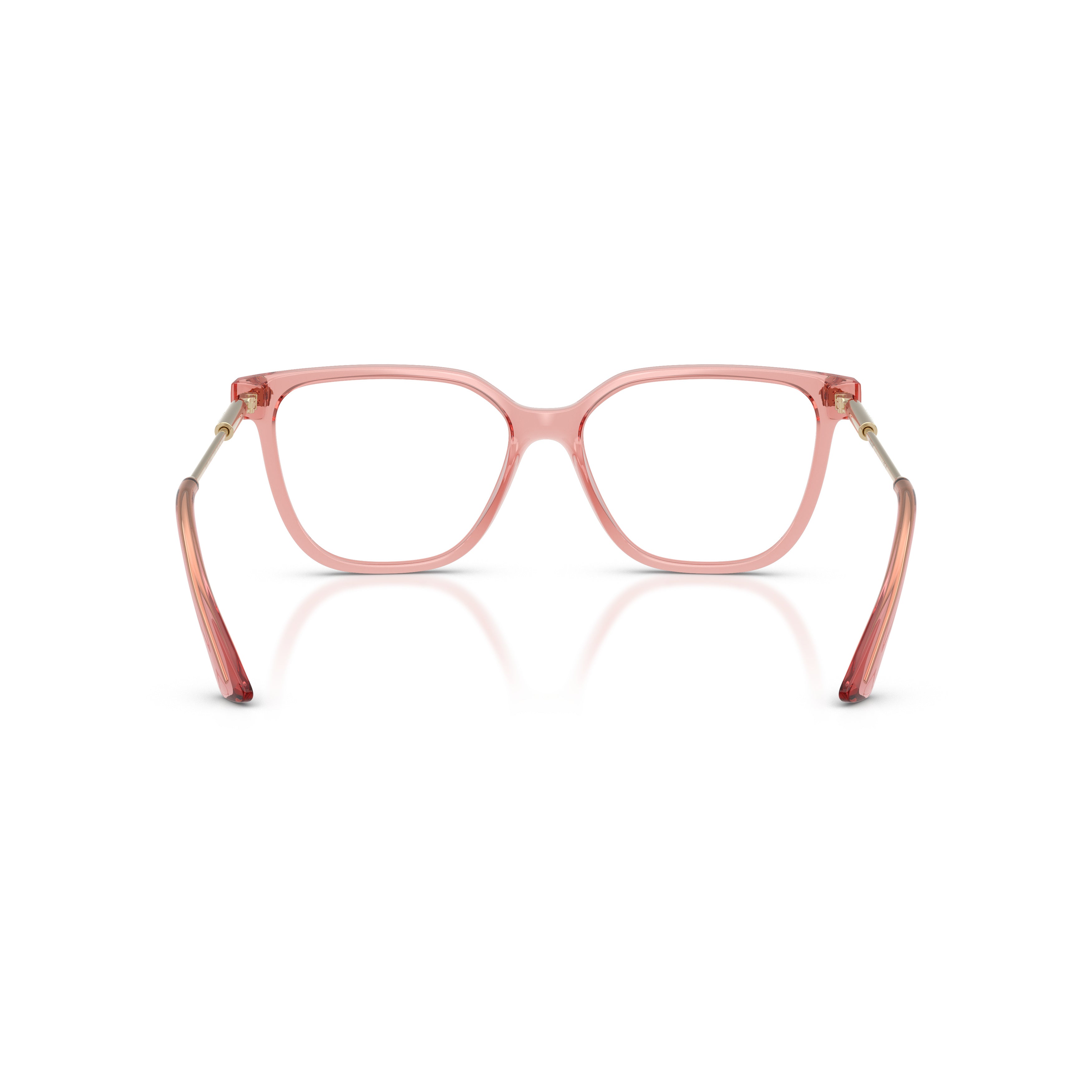 0ve3388u Translucent Pink Square Frame Eyeglasses