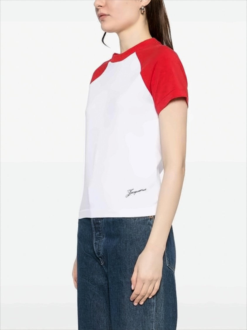 Classic Raglan Short-Sleeve T-Shirt With Contrasting Details