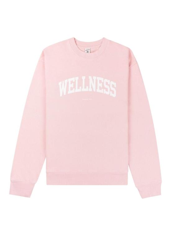 Crewneck Long-Sleeve Sweatshirt with Bold Print
