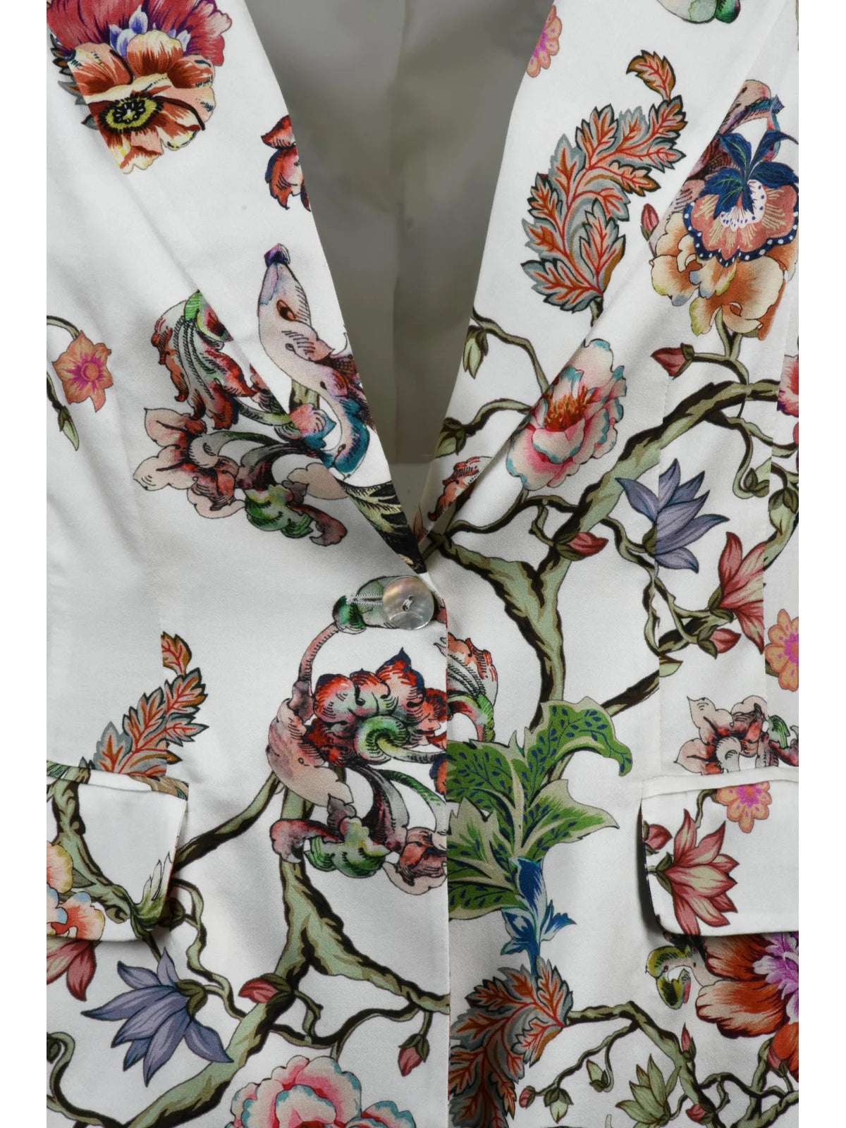Multicolor Viscose Satin Jacket