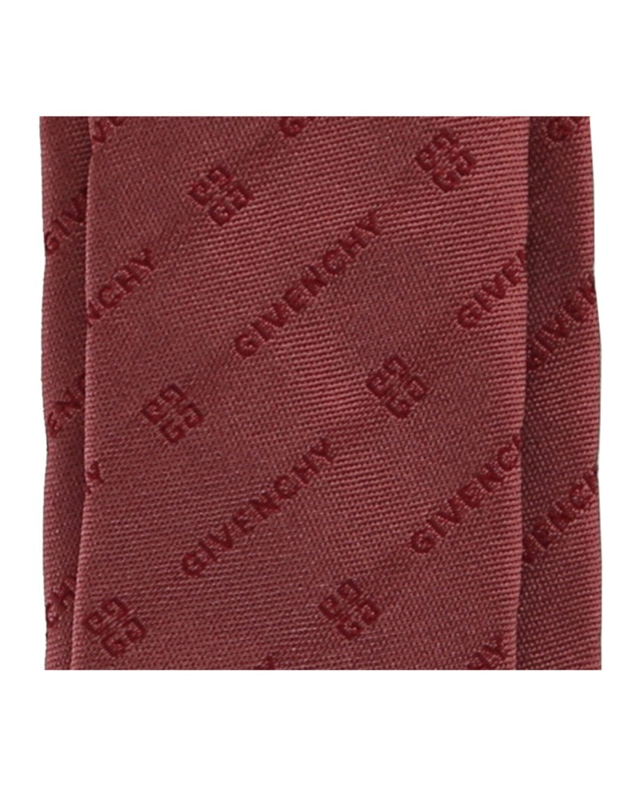 Diagonal Logo Silk Tie