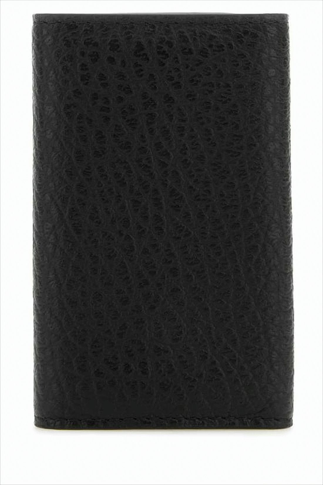 Textured Calf Leather Card Wallet