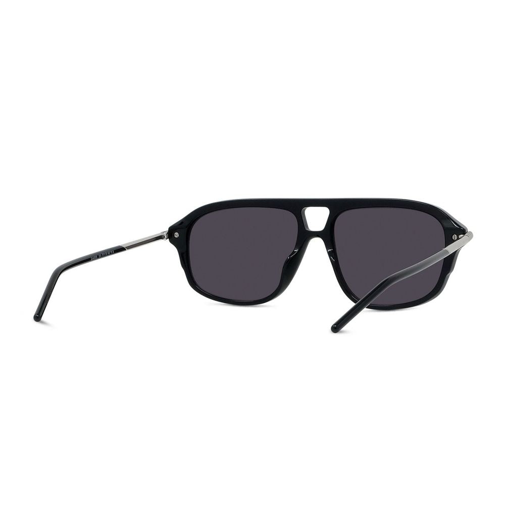 Gv One Geometric-Shaped Grey Lens Acetate Sunglasses