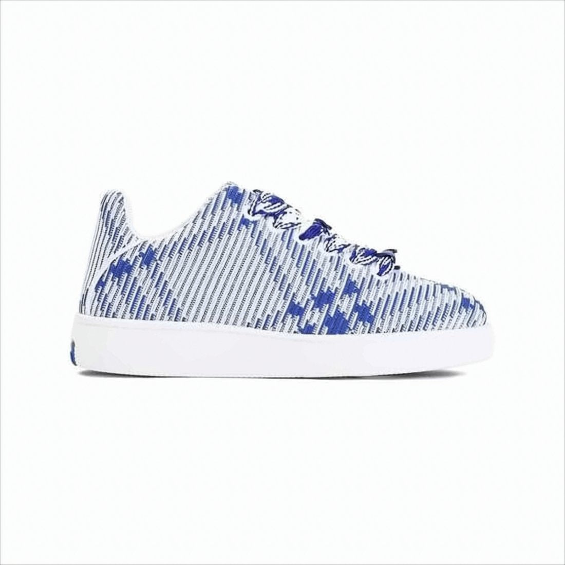 Textured Nylon Sneaker with Blue
