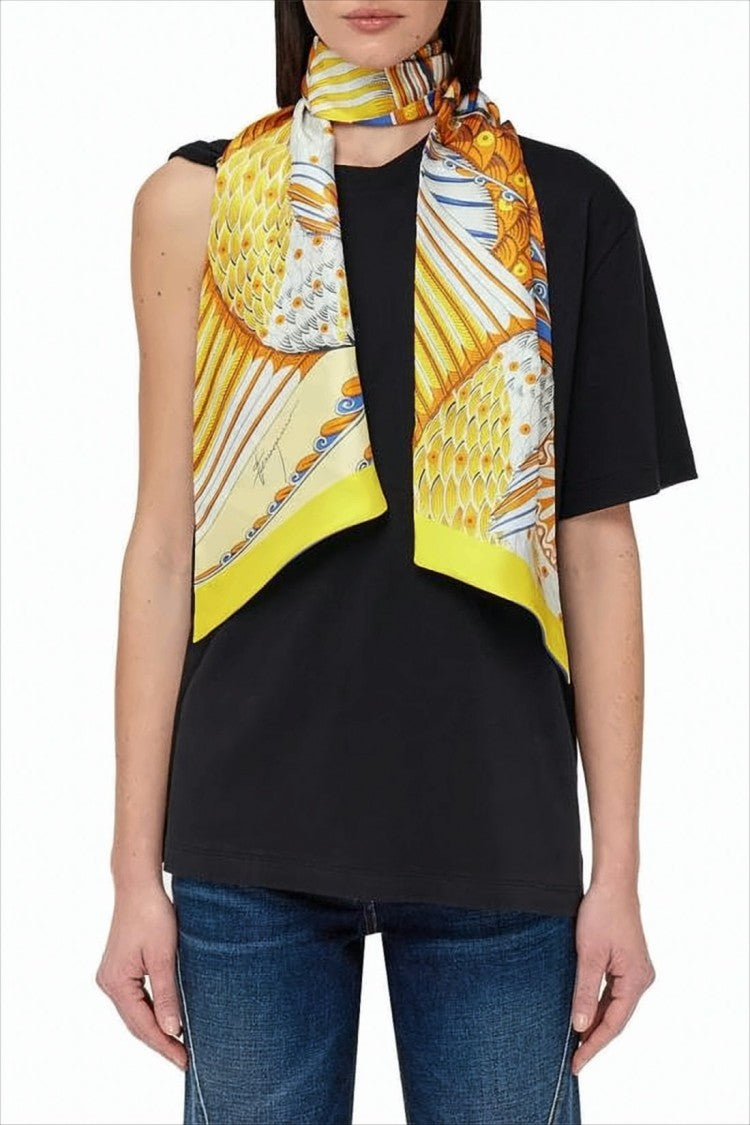 Silk Scarf with Pattern