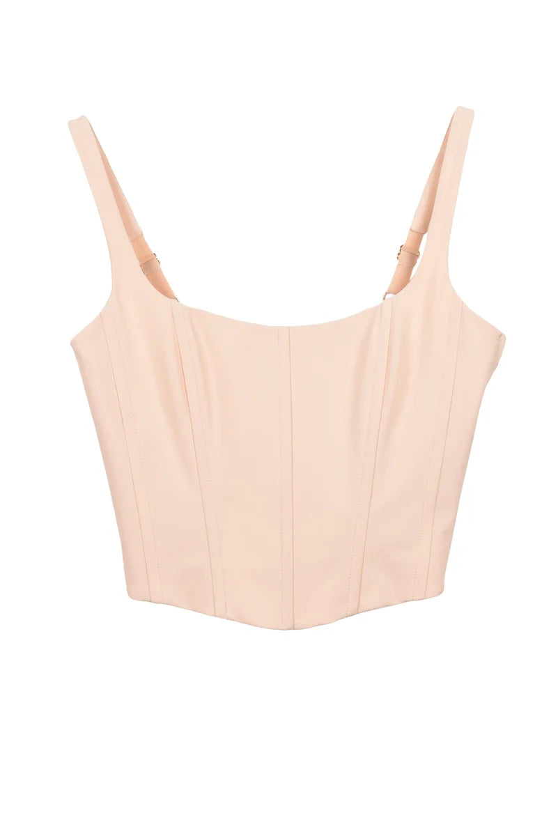Stretch Jersey Top - Beige