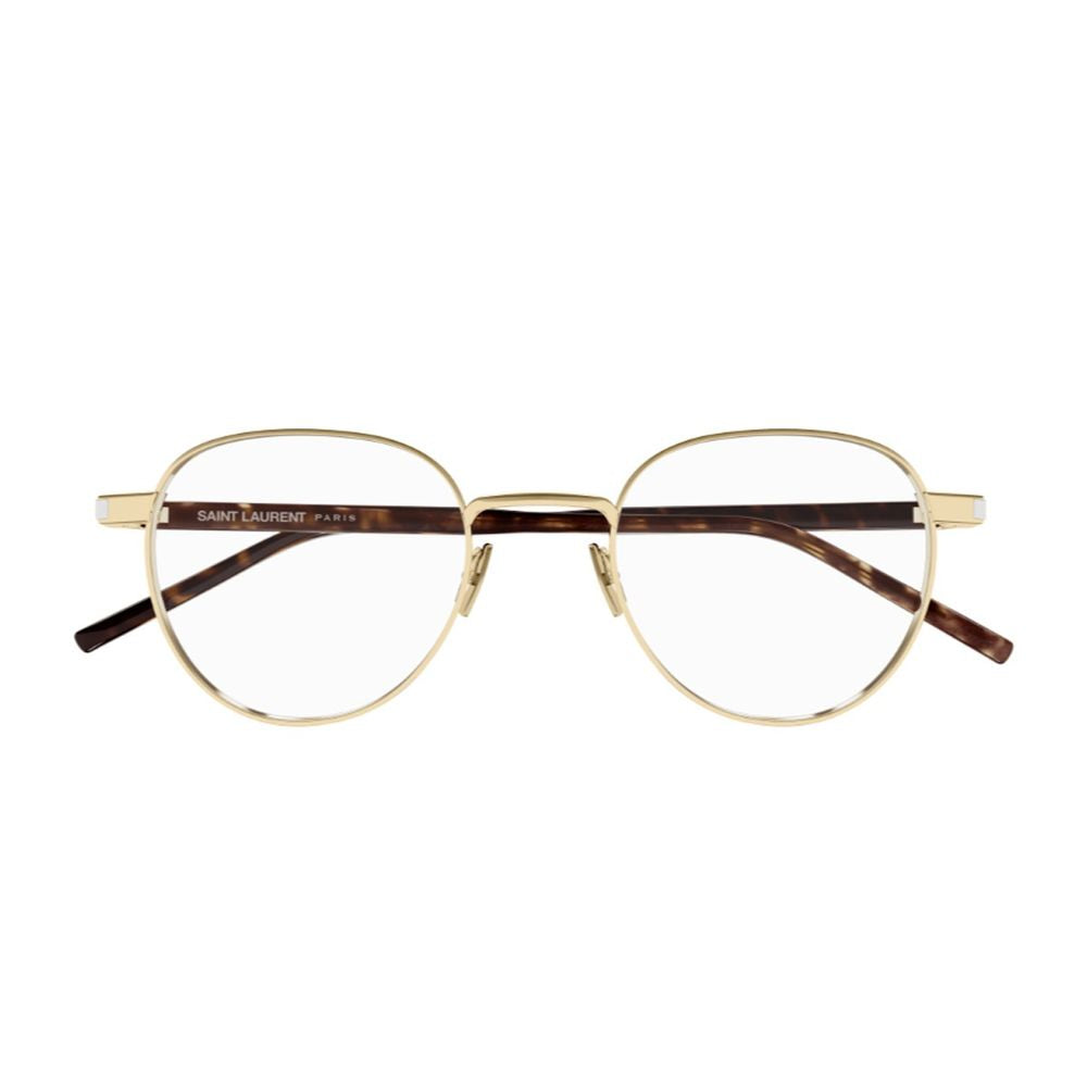 Sl 781 Linea Corner Angle Optical Frame In Gold-Tone Metal