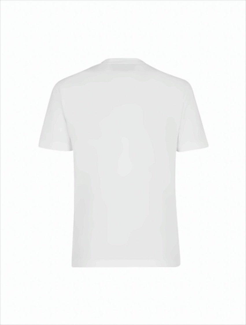 Short-Sleeved Cotton T-Shirt with Sequined Logo