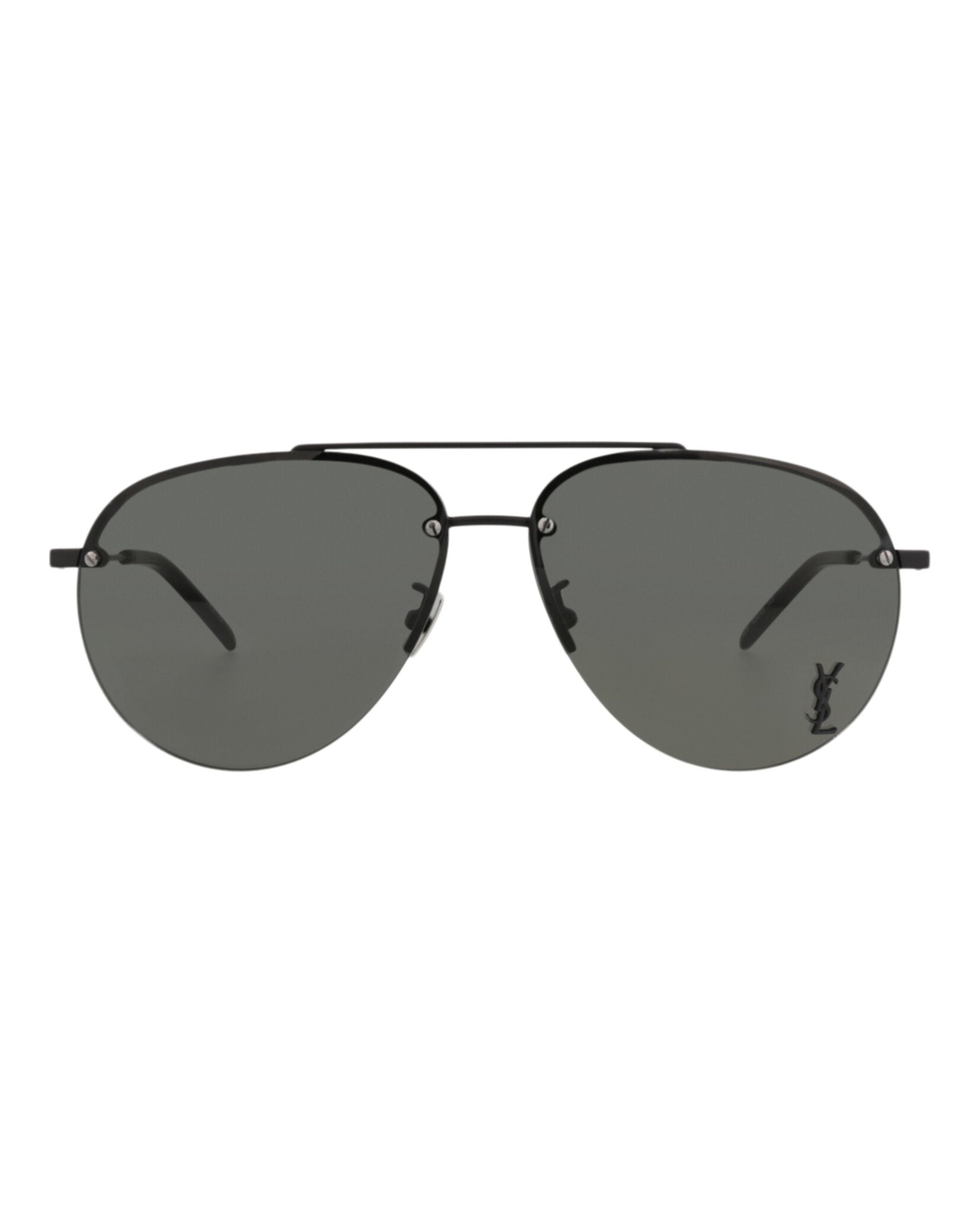 Aviator-Frame Metal Sunglasses
