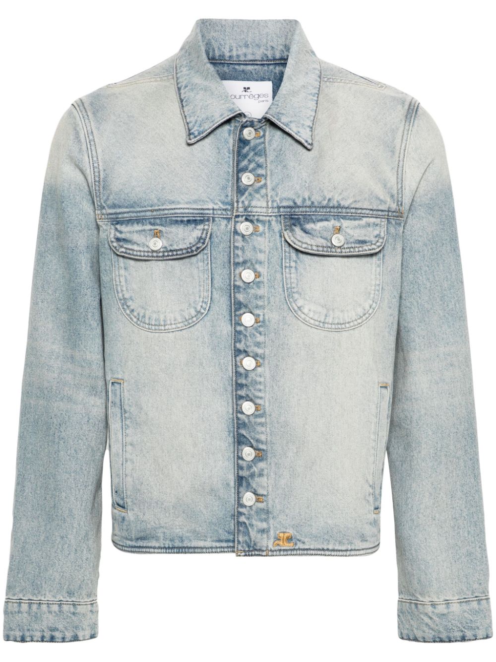 Light Blue Cotton Denim Jacket