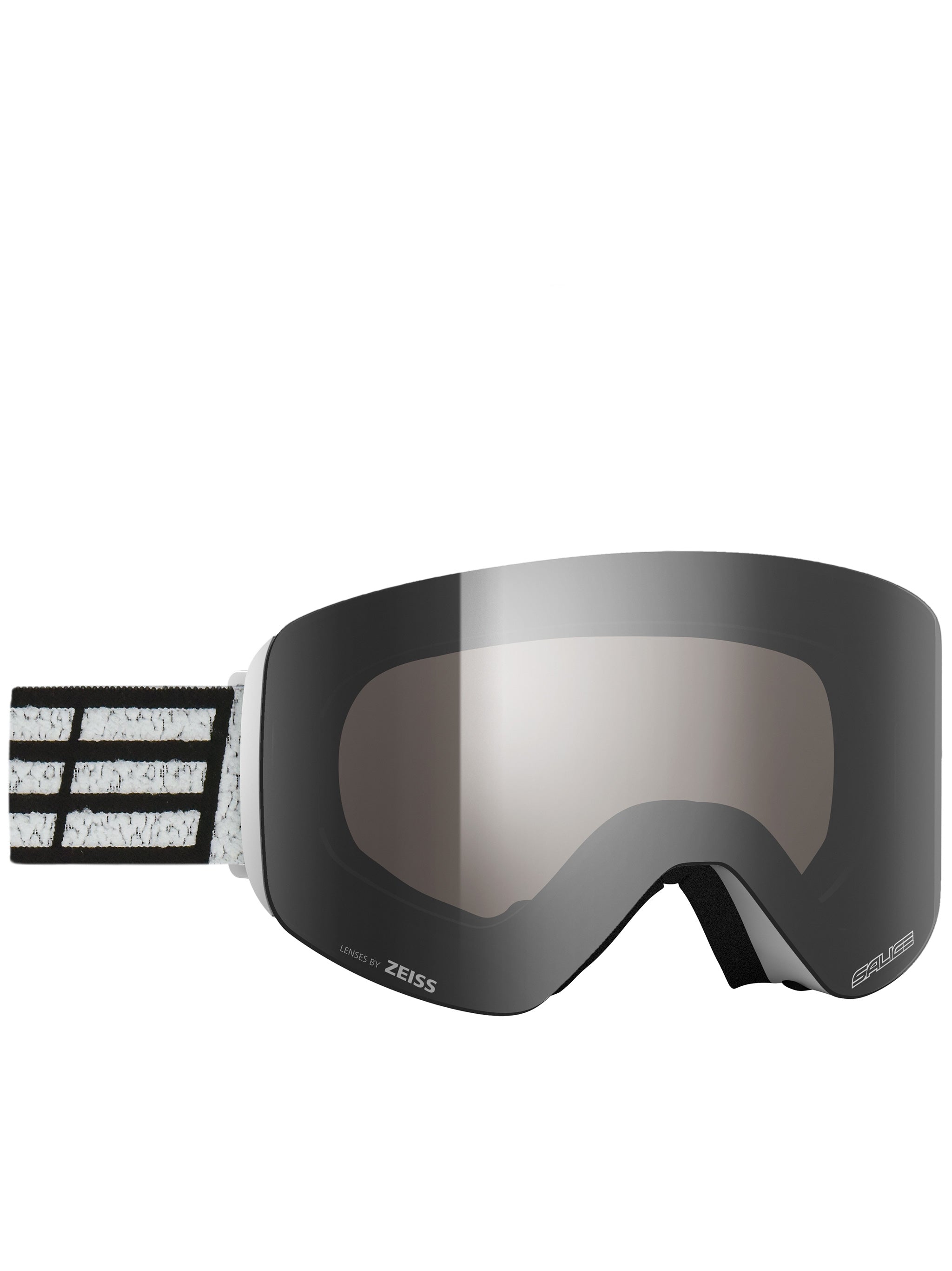 Black Wide Curved Reflective Ski Goggles
