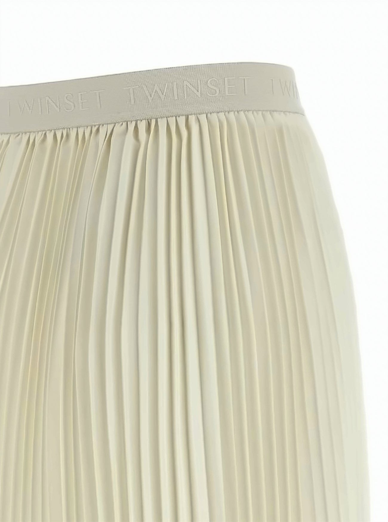 Pleated High Waist Long Skirt