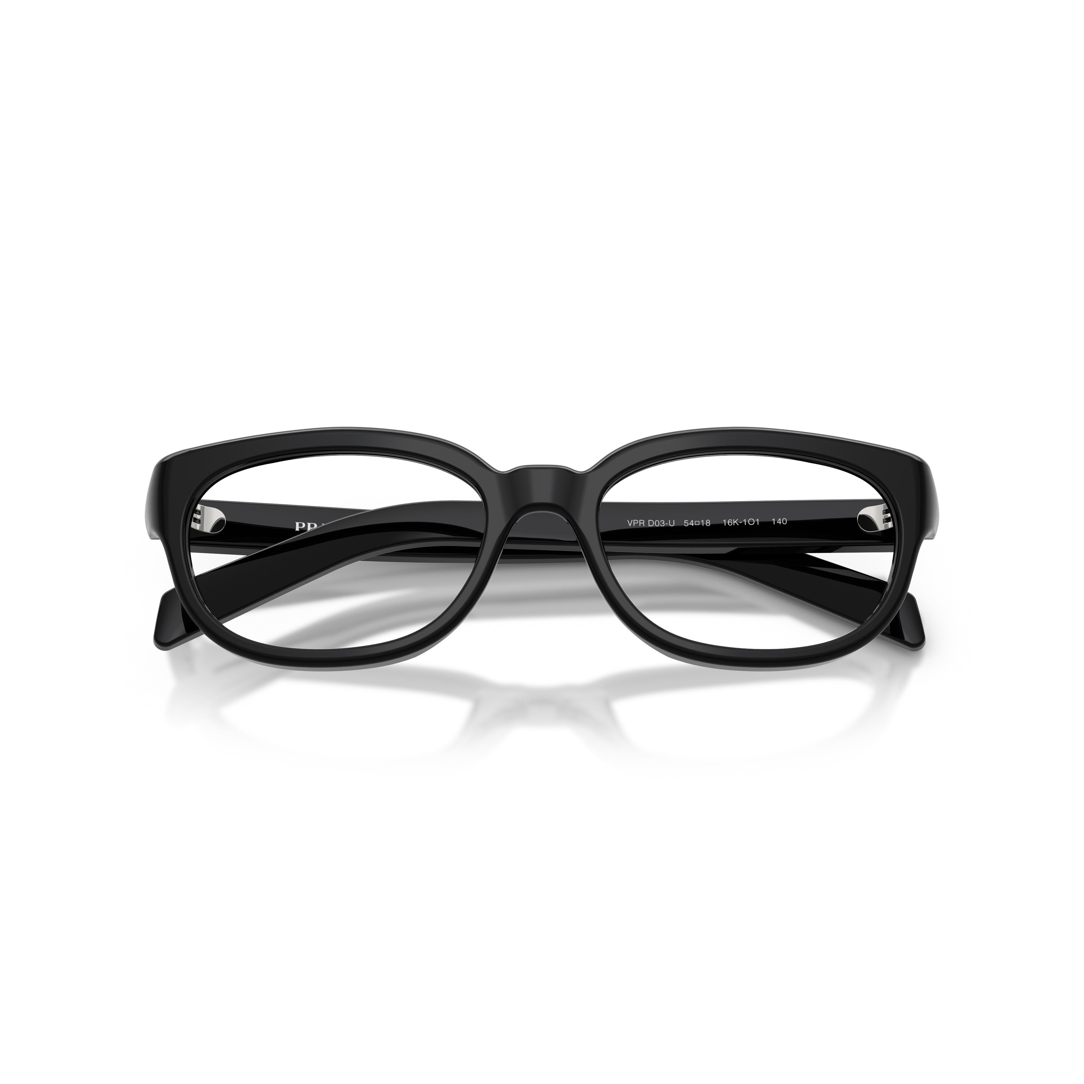 0pr D03vu Rectangular Black Acetate Sunglasses