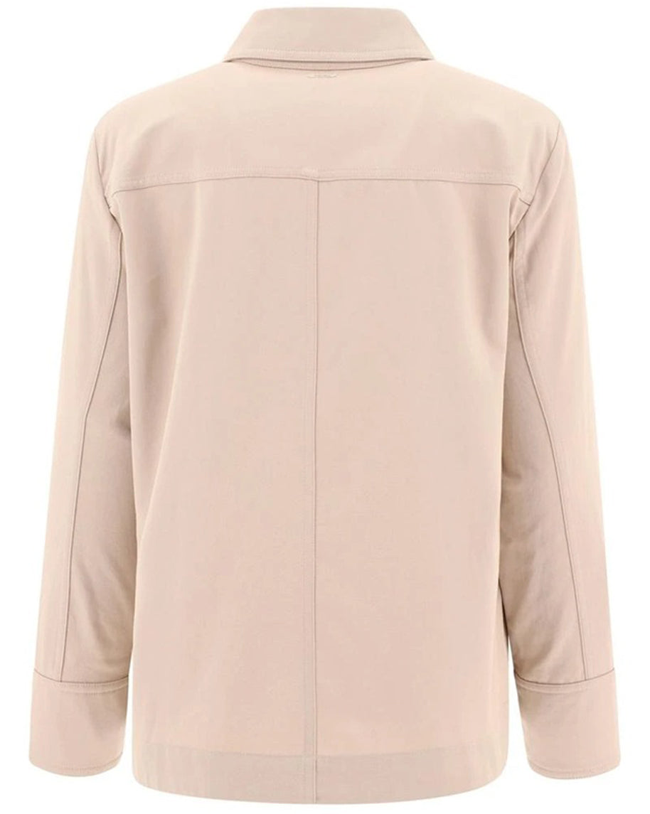 Structured Cotton Jacket with Classic Collar