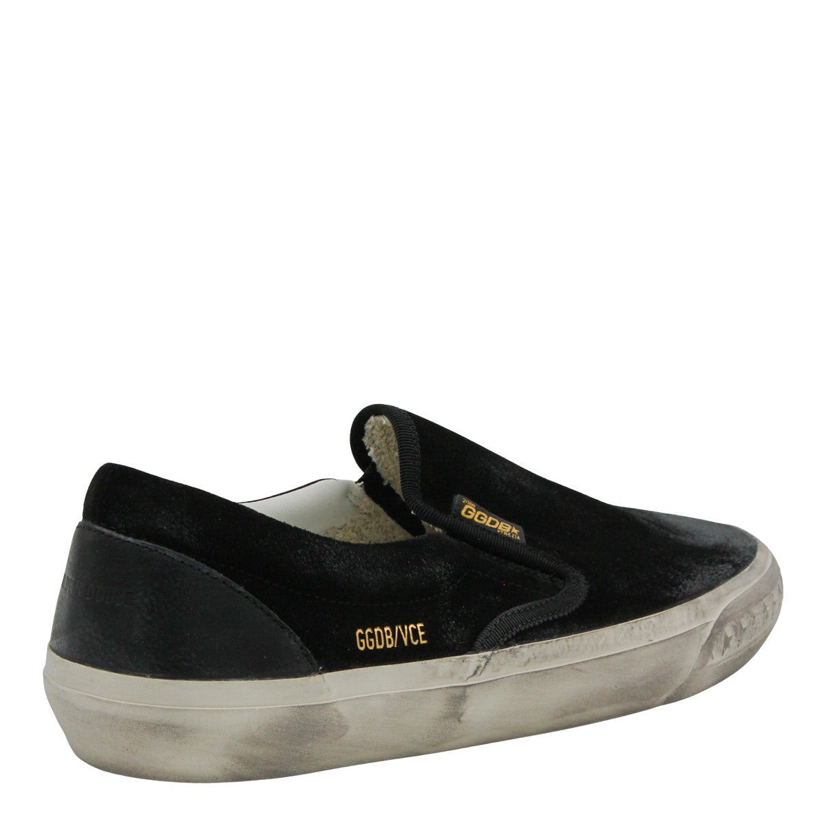 Slip-On Black Velvet Sneakers