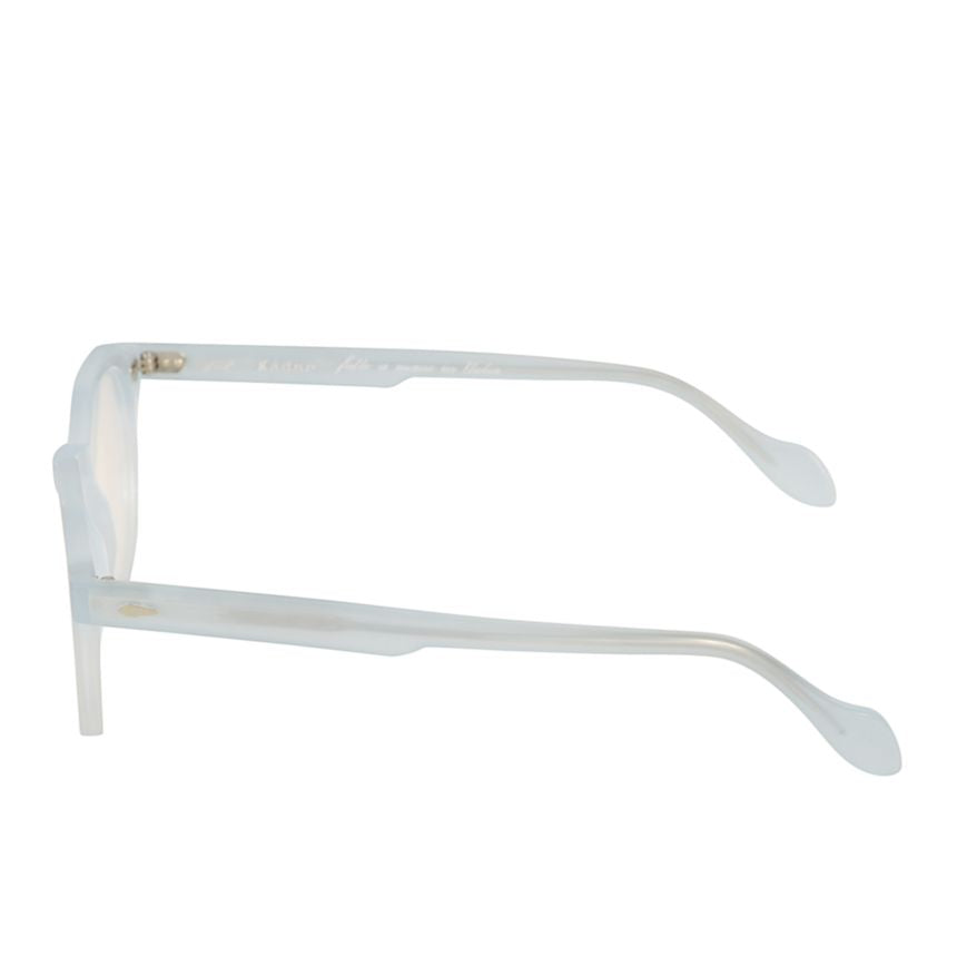 Amadeus Translucent Frosted Frame Sunglasses with Rounded Shape