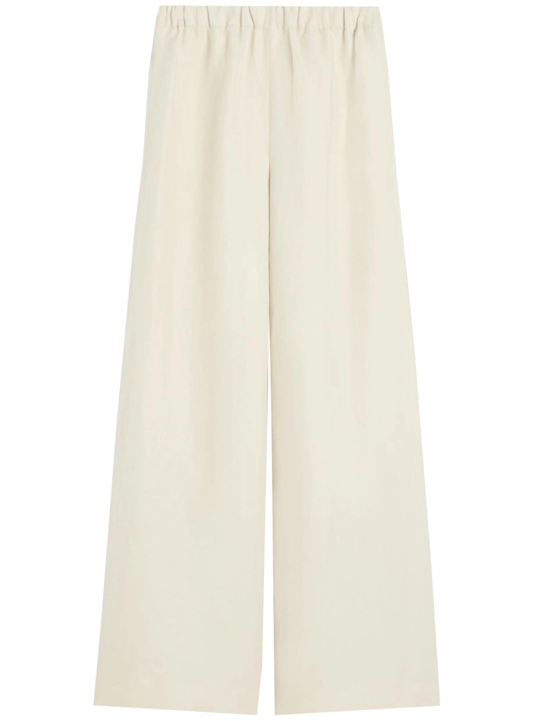 Wide-Leg Pants with Elastic Waistband