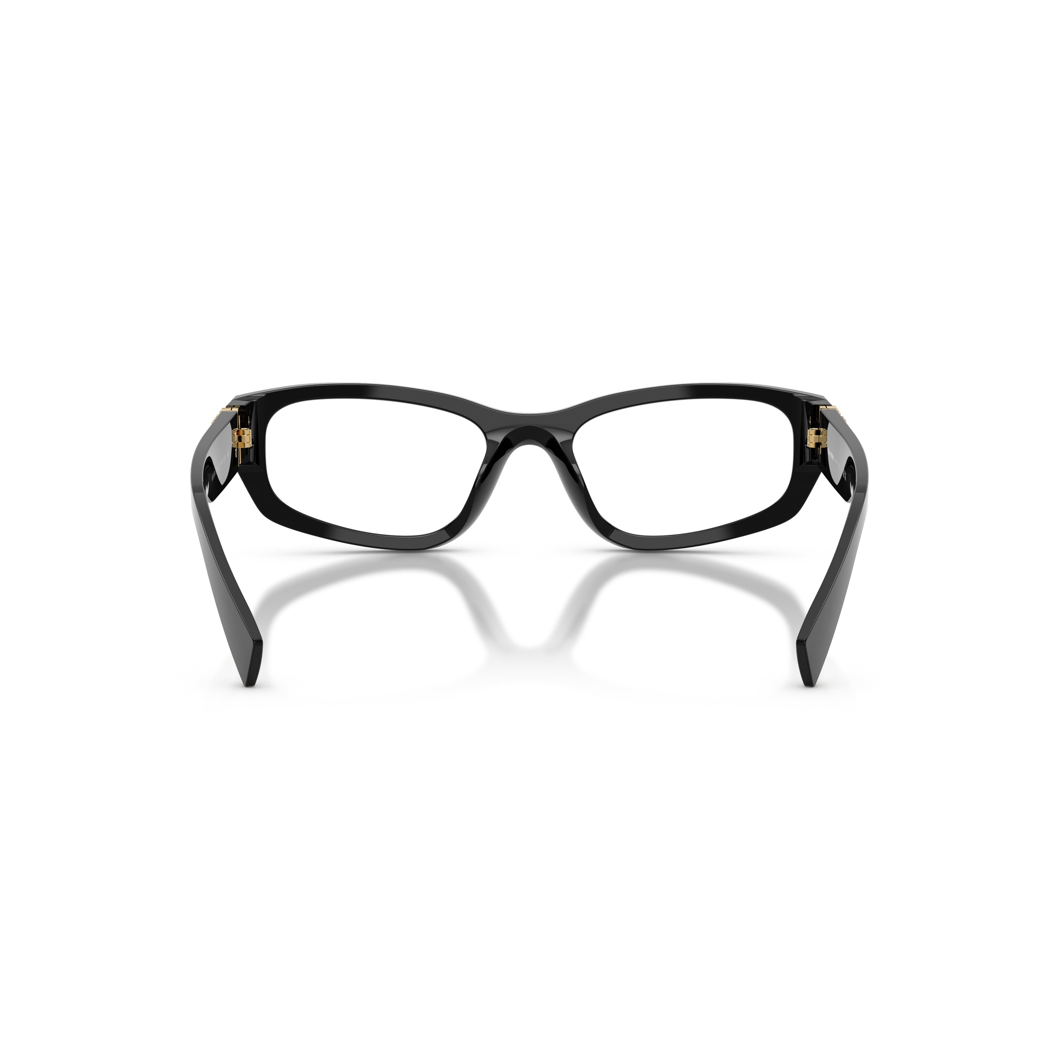 0mu 04yv Glossy Black Acetate Rectangular Eyeglasses